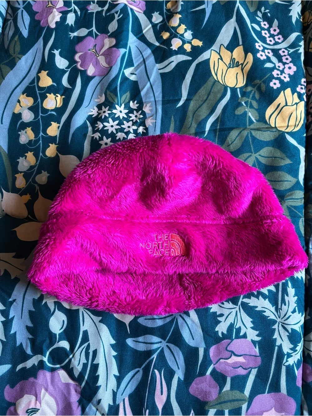 The North Face Kids Fuzzy Beanie Hat - Hot Pink Size XS 6-24 Months